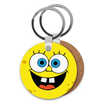 Μπομπ, Μπρελόκ Ξύλινο στρογγυλό MDF Φ5cm