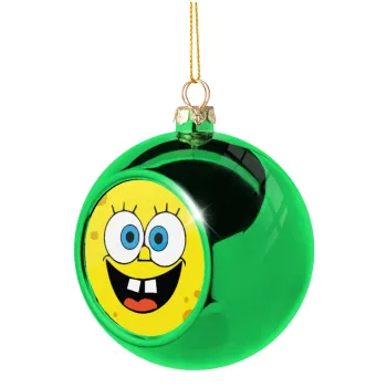 BOB, Green Christmas tree ornament ball 8cm