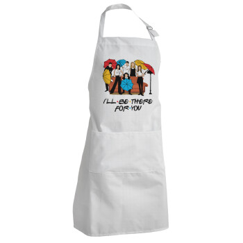 Friends cover, Adult Chef Apron (with sliders and 2 pockets)