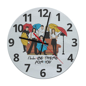 Friends cover, Ρολόι τοίχου γυάλινο (30cm)
