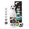 Soccer Metal mug thermos, double wall, 550ml