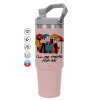 Pink color, 890ml (30oz) stainless Steel Tumbler with Handle