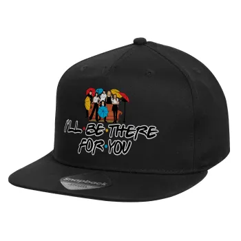 Friends cover, Children's Flat Snapback Hat, Black (100% COTTON, CHILD, UNISEX, ONE SIZE)