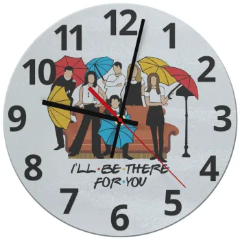 Friends cover, Ρολόι τοίχου γυάλινο (30cm)