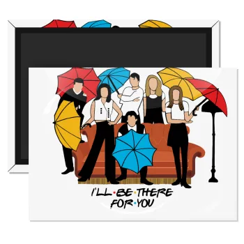 Friends cover, Ορθογώνιο μαγνητάκι ψυγείου διάστασης 9x6cm