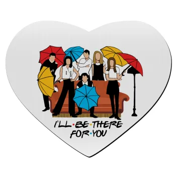 Friends cover, Mousepad heart 23x20cm