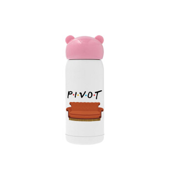 Friends Pivot, Pink stainless steel thermal flask, 320ml