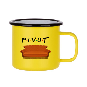 Friends Pivot, Metallic enamel MATT Yellow cup 360ml