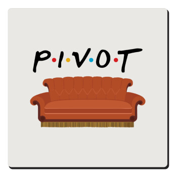 Friends Pivot, Τετράγωνο μαγνητάκι ξύλινο 6x6cm