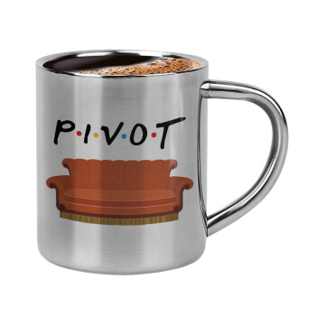 Friends Pivot, Double-wall metal cup for espresso (220ml)