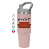 Pink color, 890ml (30oz) stainless Steel Tumbler with Handle
