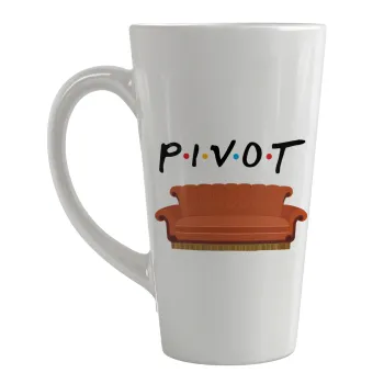 Friends Pivot, Κούπα κωνική Latte Μεγάλη, κεραμική, 450ml