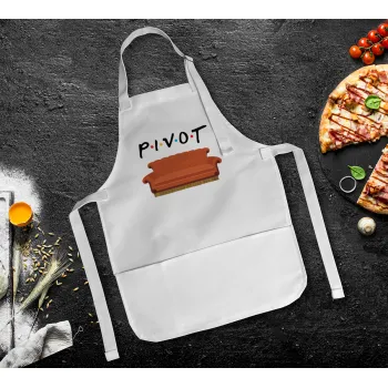 Friends Pivot, Ποδιά Σεφ Ολόσωμη Παιδική (με ρυθμιστικά και 2 τσέπες)