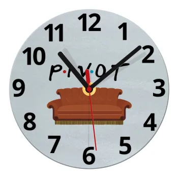 Friends Pivot, Ρολόι τοίχου γυάλινο (20cm)
