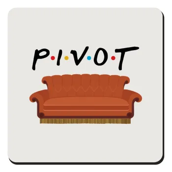 Friends Pivot, Τετράγωνο μαγνητάκι ξύλινο 9x9cm