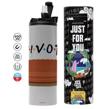 Friends Pivot, Tumbler stainless steel GREY 600ml