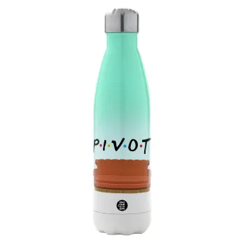 Friends Pivot, Metal mug thermos Green/White (Stainless steel), double wall, 500ml