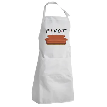 Friends Pivot, Adult Chef Apron (with sliders and 2 pockets)