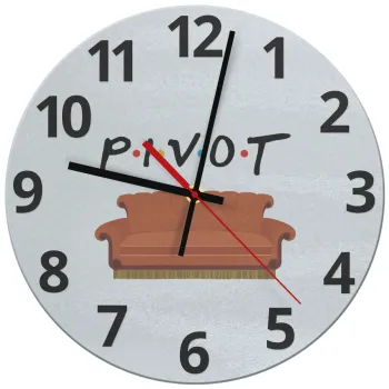 Friends Pivot, Ρολόι τοίχου γυάλινο (30cm)