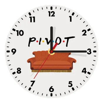 Friends Pivot, Ρολόι τοίχου ξύλινο (20cm)