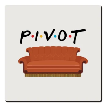 Friends Pivot, Τετράγωνο μαγνητάκι ξύλινο 6x6cm