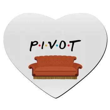 Friends Pivot, Mousepad heart 23x20cm