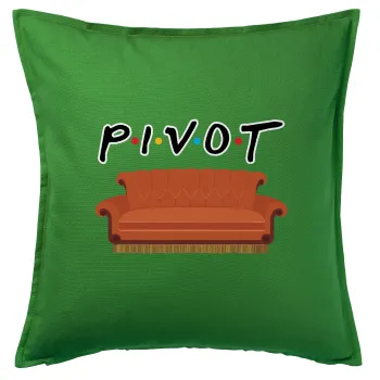 Friends Pivot, Sofa cushion Green 50x50cm includes filling