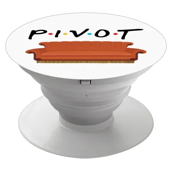 Friends Pivot, Phone Holders Stand  White Hand-held Mobile Phone Holder