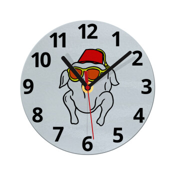 Friends turkey, Ρολόι τοίχου γυάλινο (20cm)