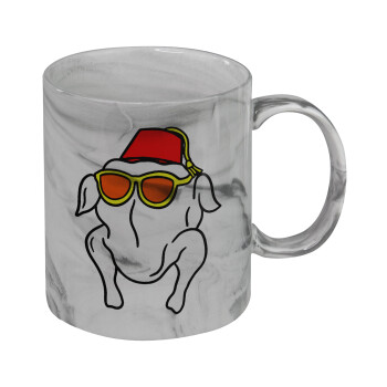 Friends turkey, Mug ceramic marble style, 330ml