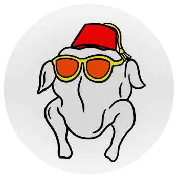 Friends turkey, Mousepad Στρογγυλό 20cm