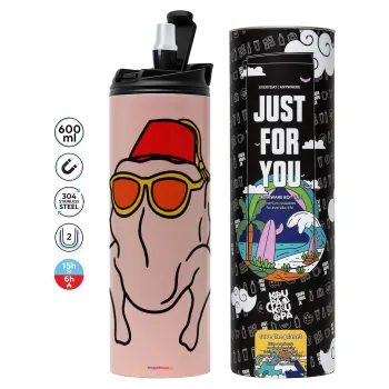 Friends turkey, Tumbler stainless steel PINK 600ml