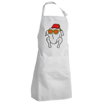 Friends turkey, Adult Chef Apron (with sliders and 2 pockets)