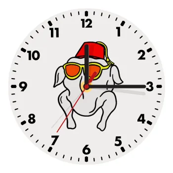 Friends turkey, Ρολόι τοίχου ξύλινο (20cm)