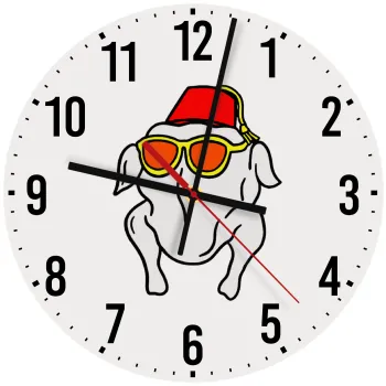 Friends turkey, Ρολόι τοίχου ξύλινο (30cm)