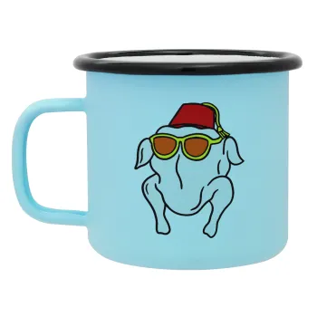 Friends turkey, Κούπα Μεταλλική εμαγιέ ΜΑΤ σιέλ 360ml