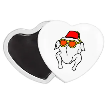 Friends turkey, Μαγνητάκι καρδιά (57x52mm)