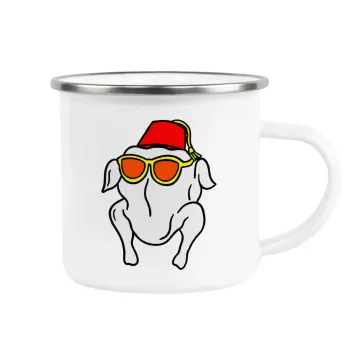 Friends turkey, Κούπα Μεταλλική εμαγιέ λευκη 360ml