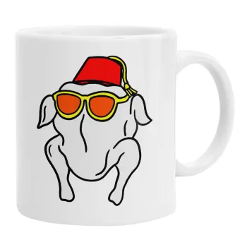 Friends turkey, Ceramic coffee mug, 330ml