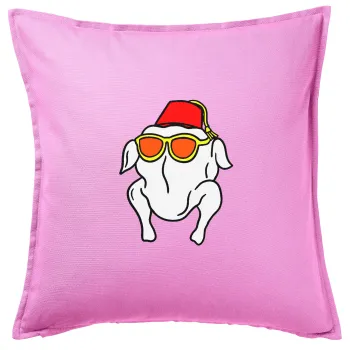 Friends turkey, Sofa cushion Pink 50x50cm includes filling