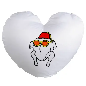 Friends turkey, Μαξιλάρι καναπέ καρδιά 40x40cm περιέχεται το  γέμισμα