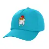 Καπέλο Ενηλίκων Baseball, 100% Βαμβακερό,  Γαλάζιο (ΒΑΜΒΑΚΕΡΟ, ΕΝΗΛΙΚΩΝ, UNISEX, ONE SIZE)