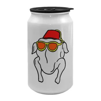 Friends turkey, Κούπα ταξιδιού μεταλλική με καπάκι (tin-can) 500ml