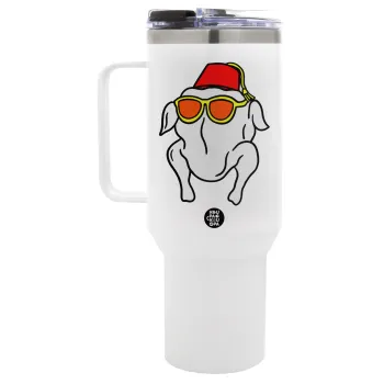 Friends turkey, Mega Stainless steel Tumbler with lid, double wall 1,2L