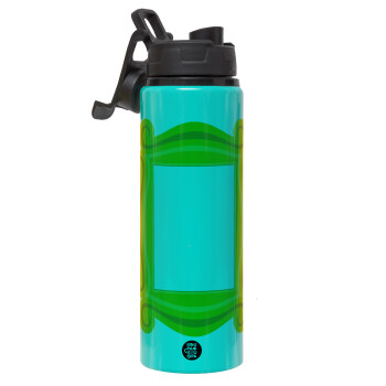 Friends frame, Metallic water bottle with safety lid, 850ml aluminum