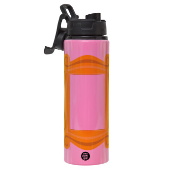 Friends frame, Metallic water bottle with safety lid, 850ml aluminum