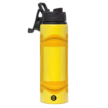 Friends frame, Metallic water bottle with safety lid, 850ml aluminum