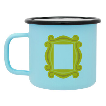 Friends frame, Κούπα Μεταλλική εμαγιέ ΜΑΤ σιέλ 360ml