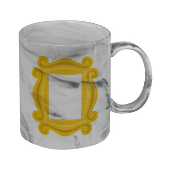 Friends frame, Mug ceramic marble style, 330ml