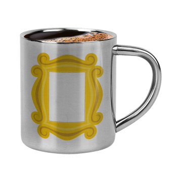 Friends frame, Double-wall metal cup for espresso (220ml)